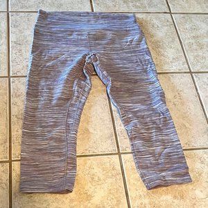lululemon athletica align cropped pants lavender heather size 10 women's nulu